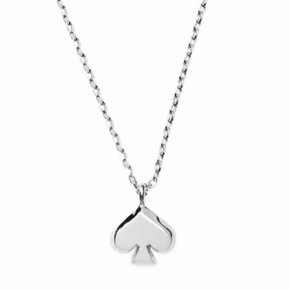KATE SPADE • Silver Everyday Spade Necklace